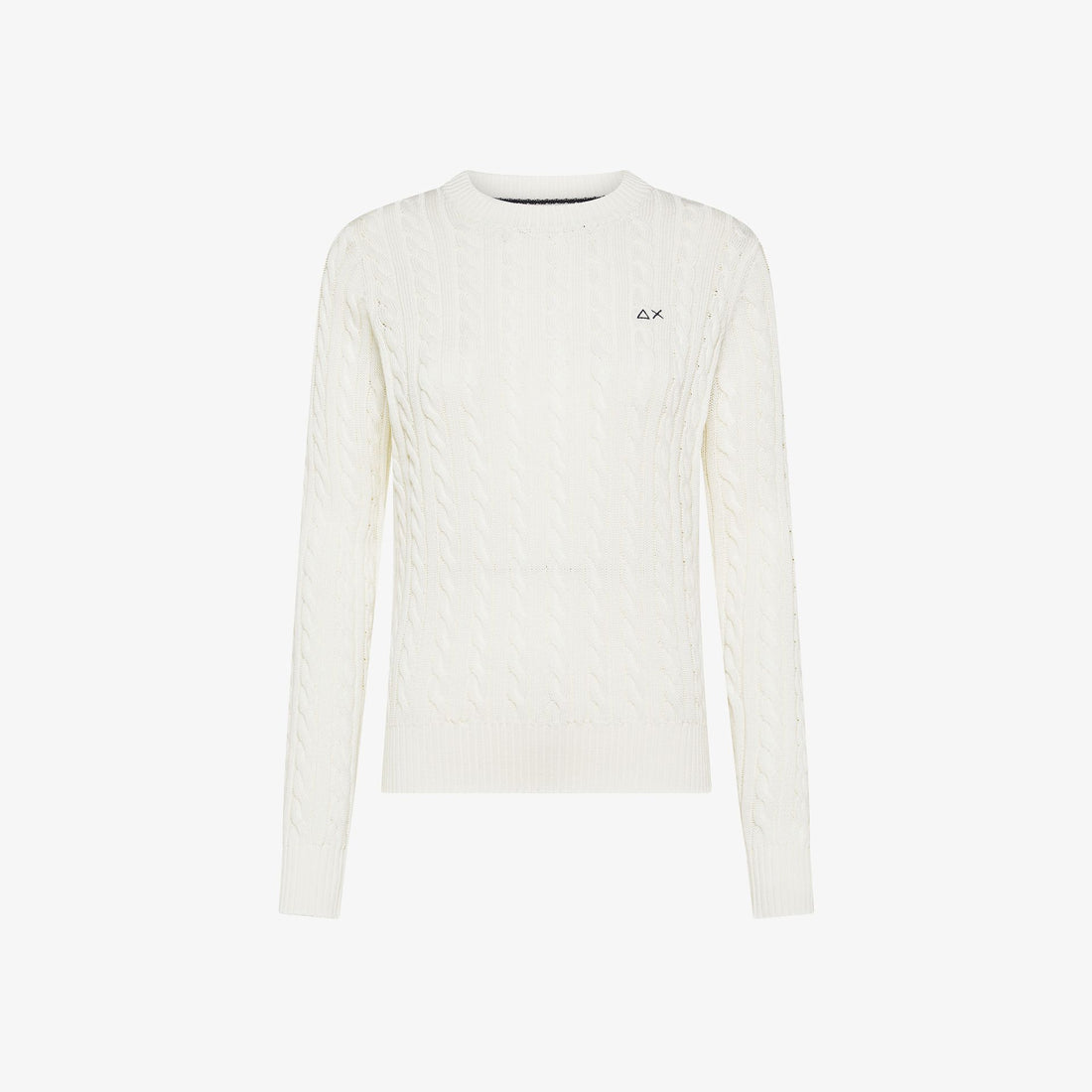 Maglia in cotone a trecce