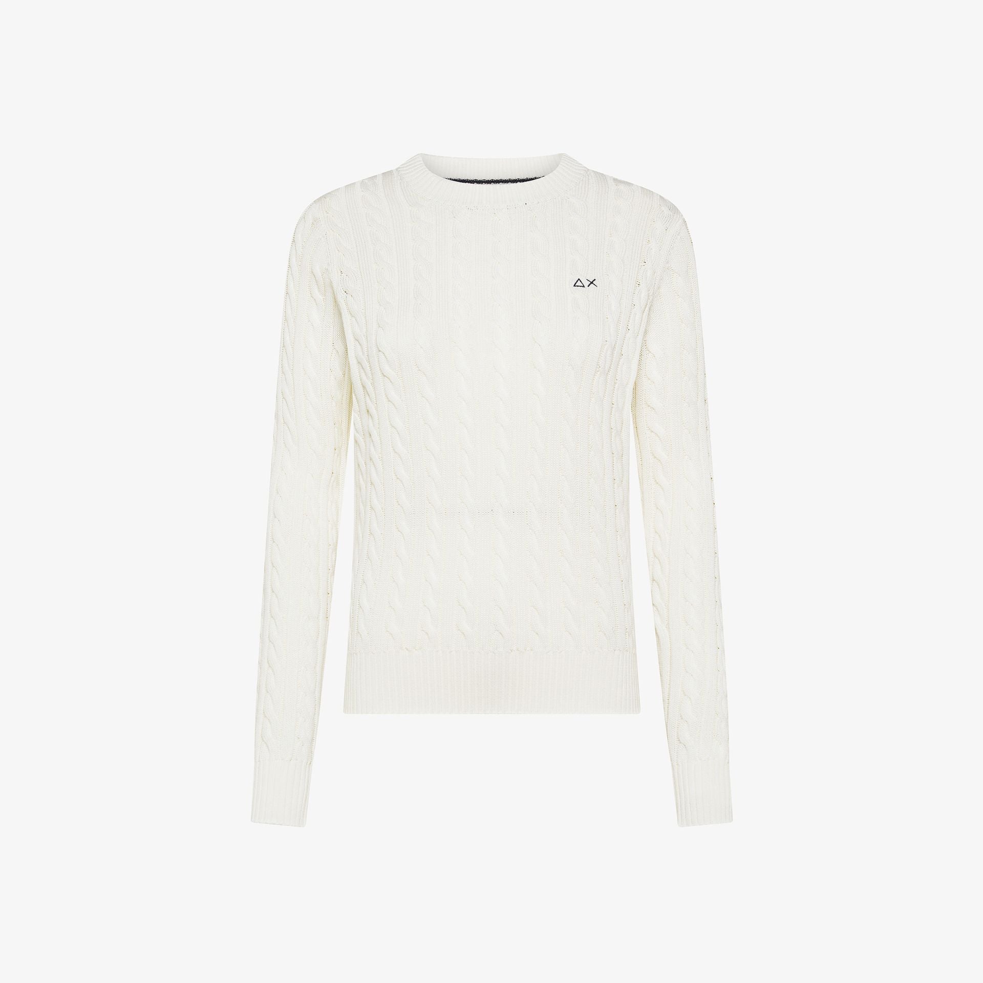 Maglia in cotone a trecce
