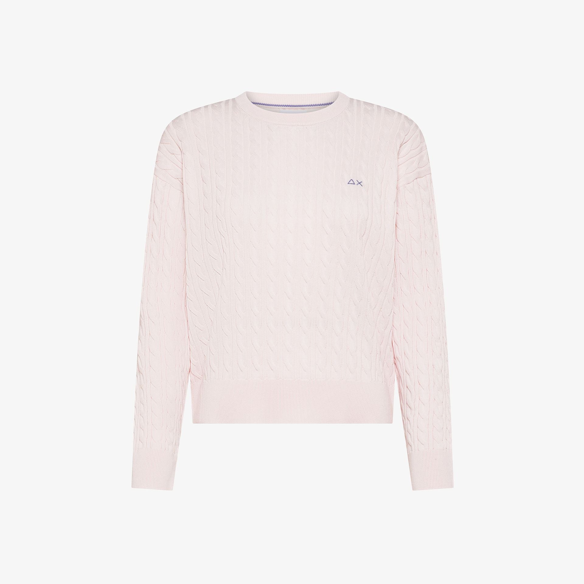 Maglia in cotone a trecce