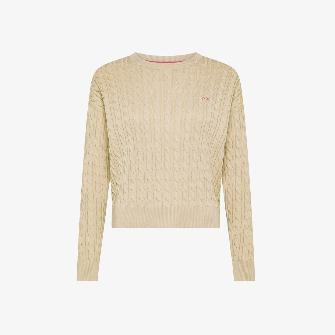 Maglia in cotone a trecce