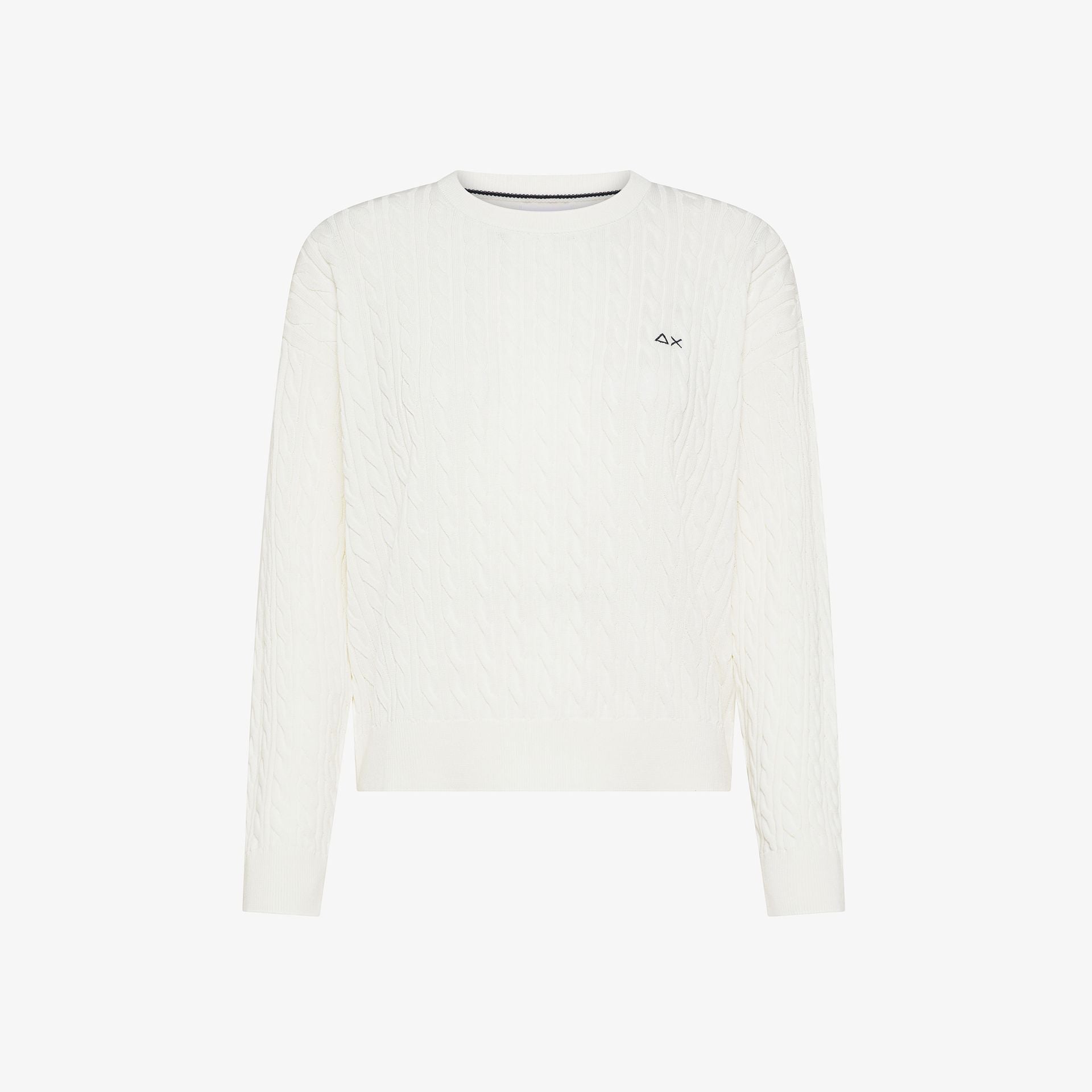 Maglia in cotone a trecce