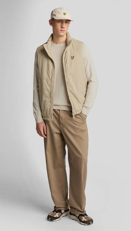 Maglione girocollo in cotone merino