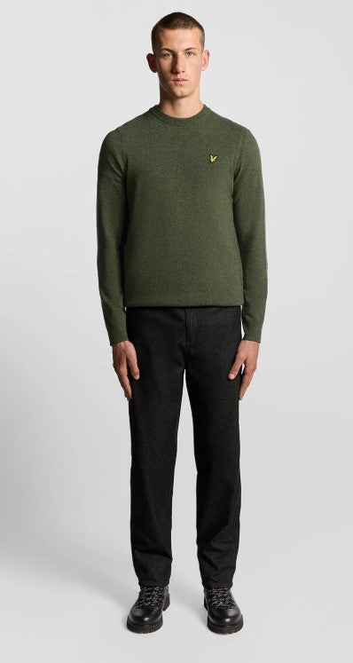Maglione girocollo in misto lana d'agnello