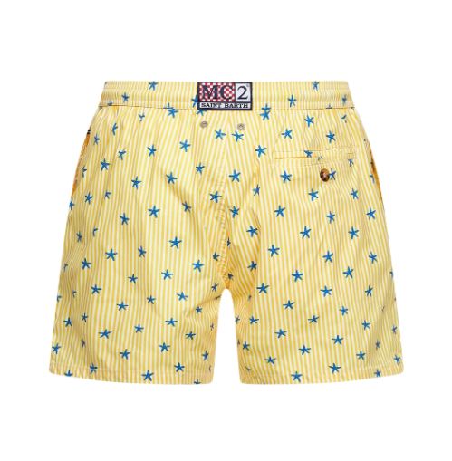 Costume da bagno con motivo stella marina base righe