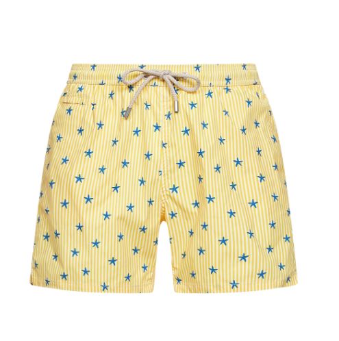 Costume da bagno con motivo stella marina base righe