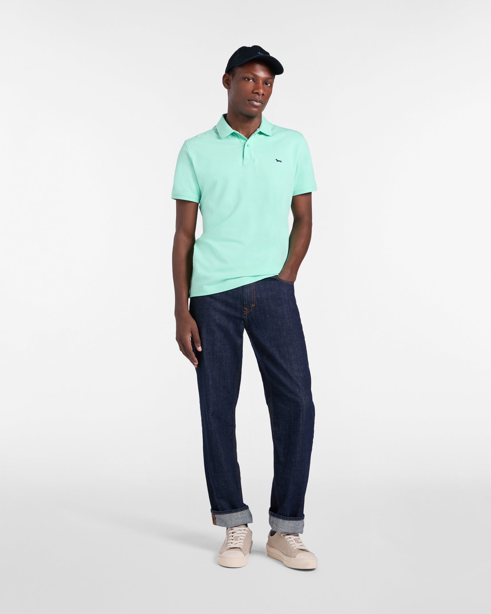 Polo Basic in Piquet Stretch