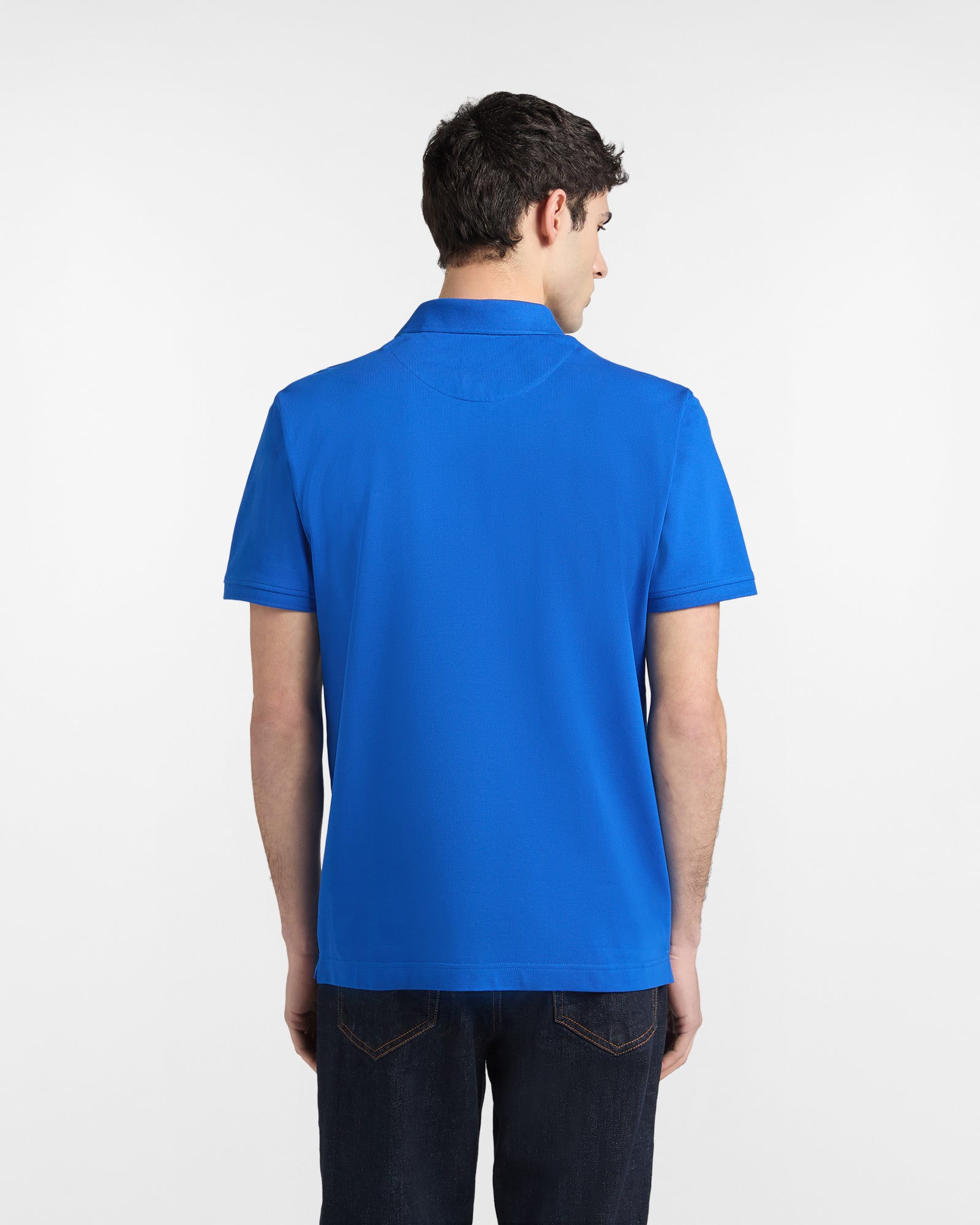 Polo Basic in Piquet Stretch