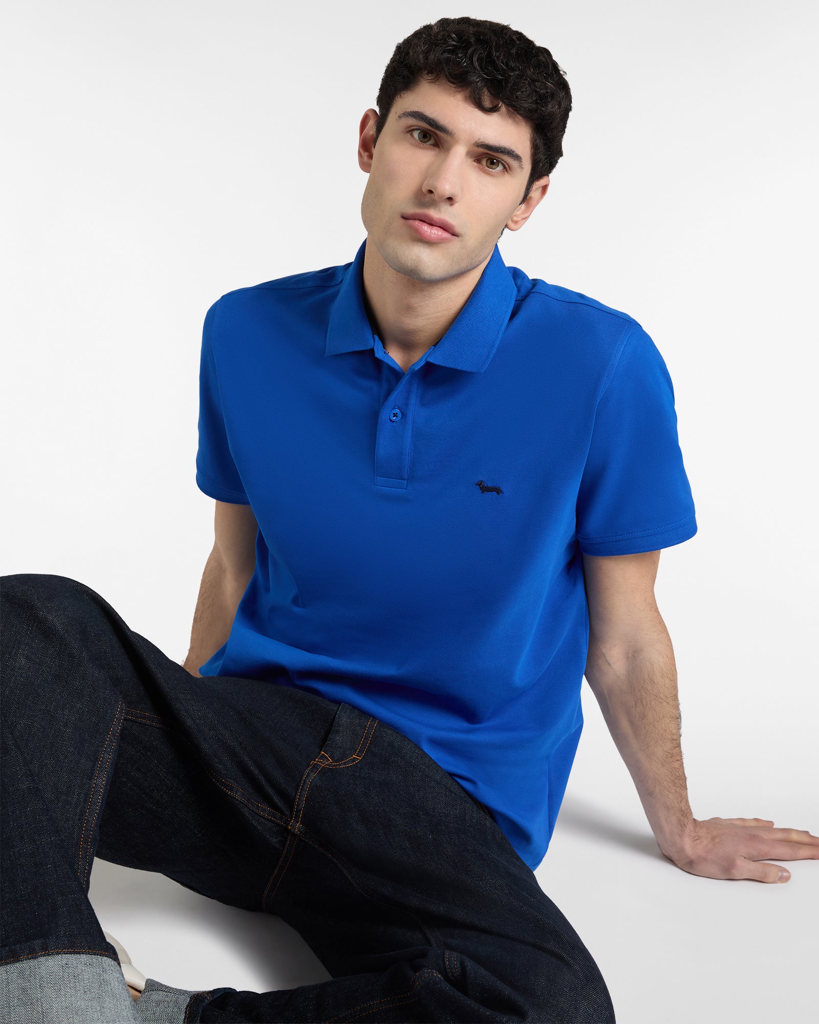 Polo Basic in Piquet Stretch