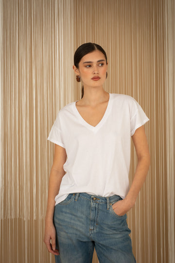 t-shirt scollo a v