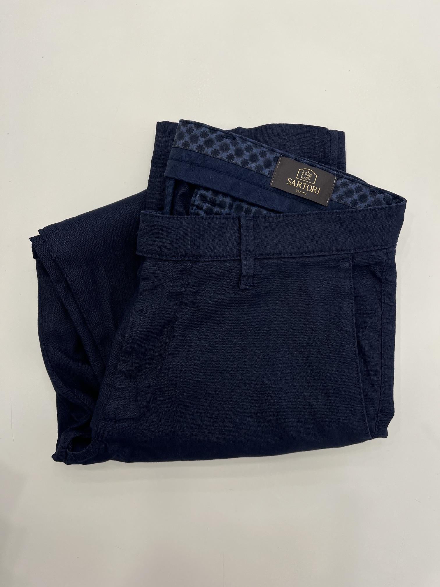 Pantaloni misto lino Sartori