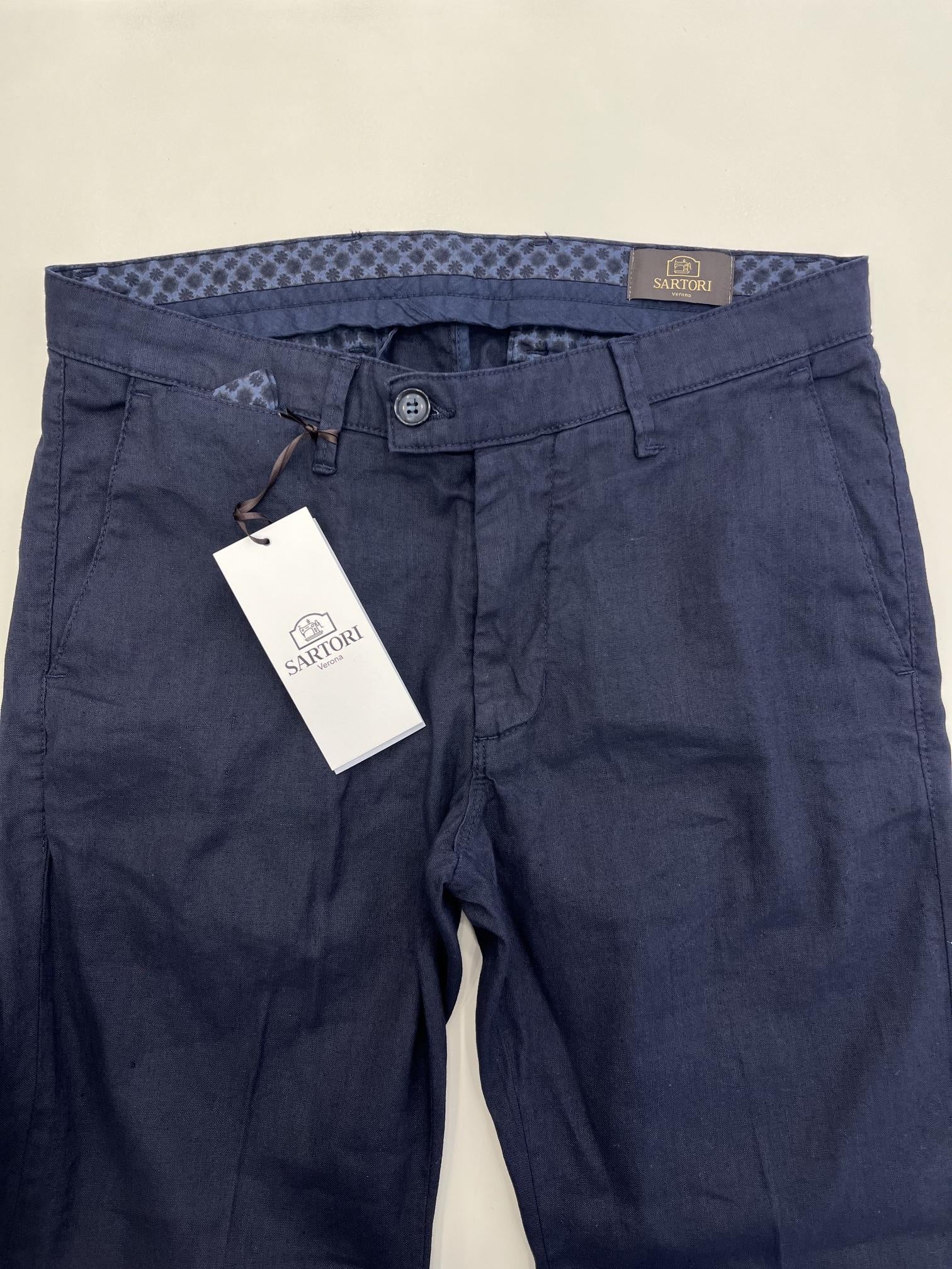 Pantaloni misto lino Sartori