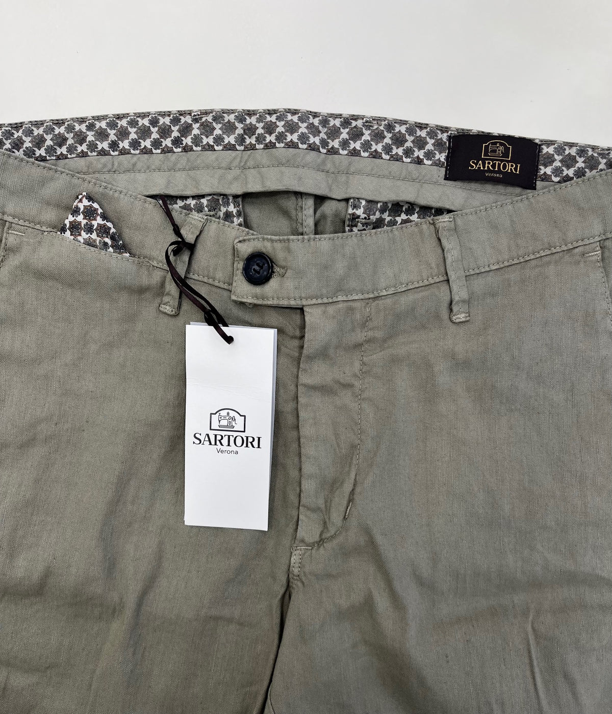 Pantaloni misto lino Sartori