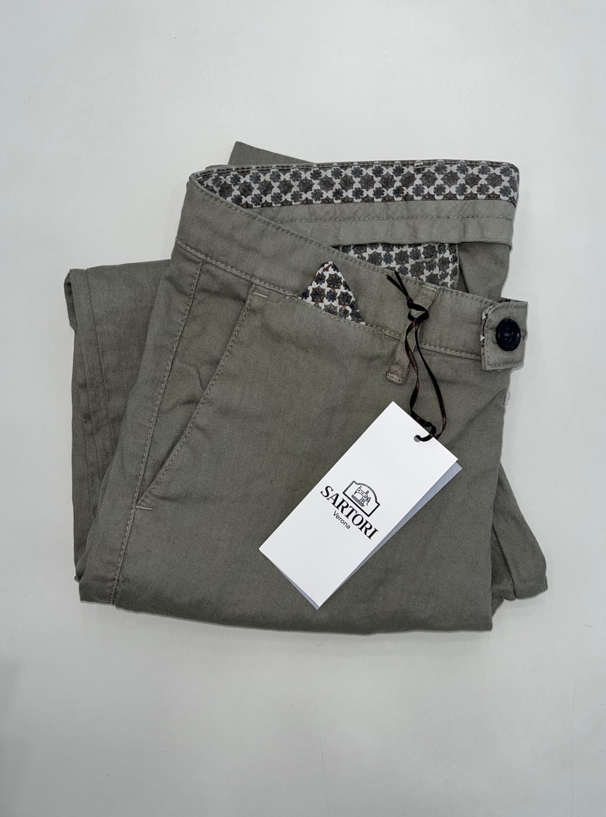 Pantaloni misto lino Sartori