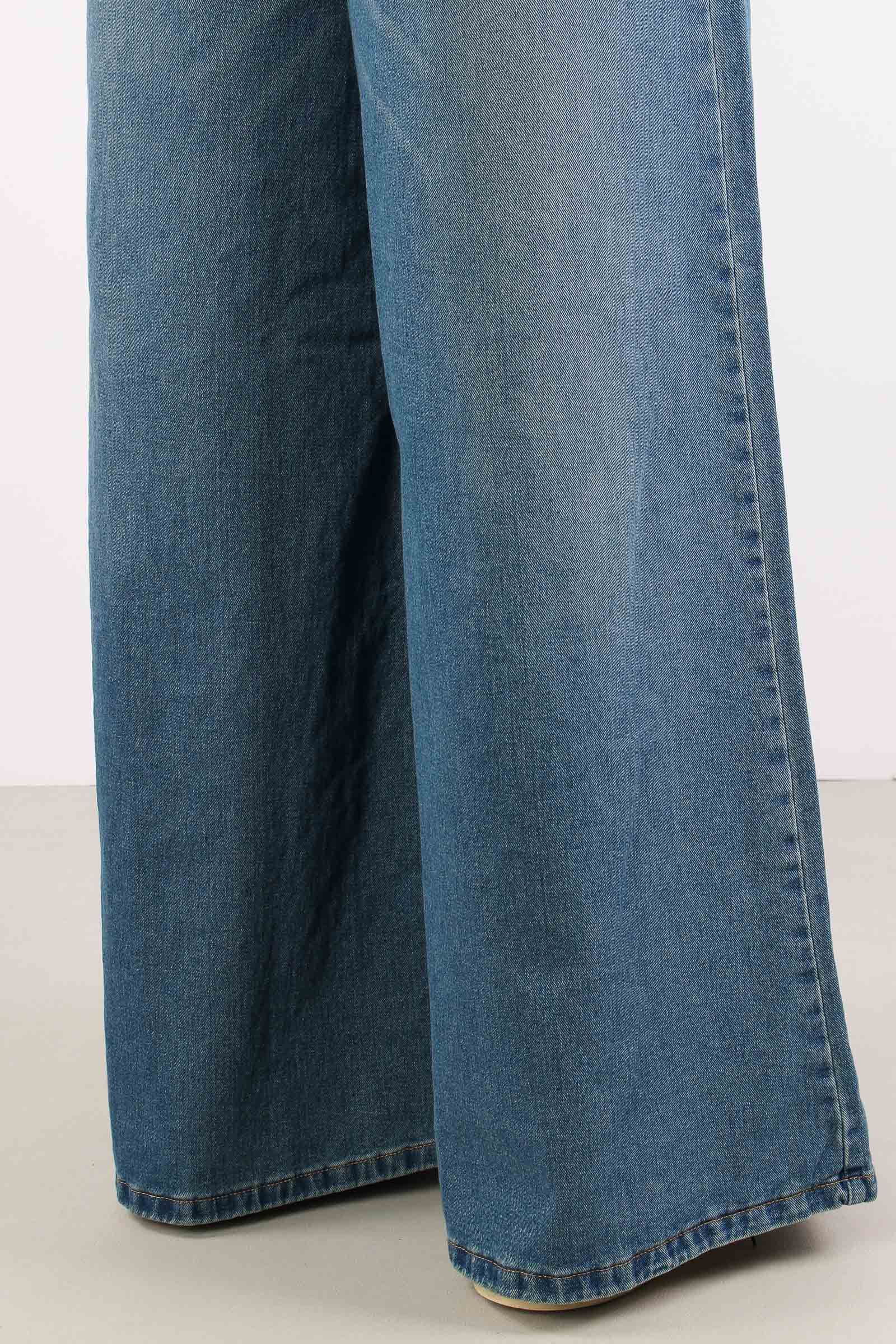 Gemma Pantagonna Vita Bassa Denim Medio