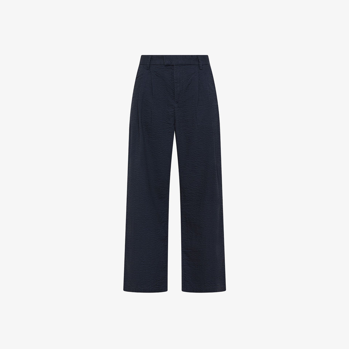 Pantaloni in cotone seersucker