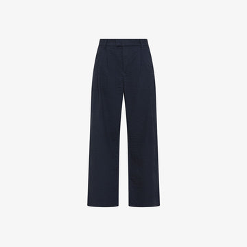 Pantaloni in cotone seersucker