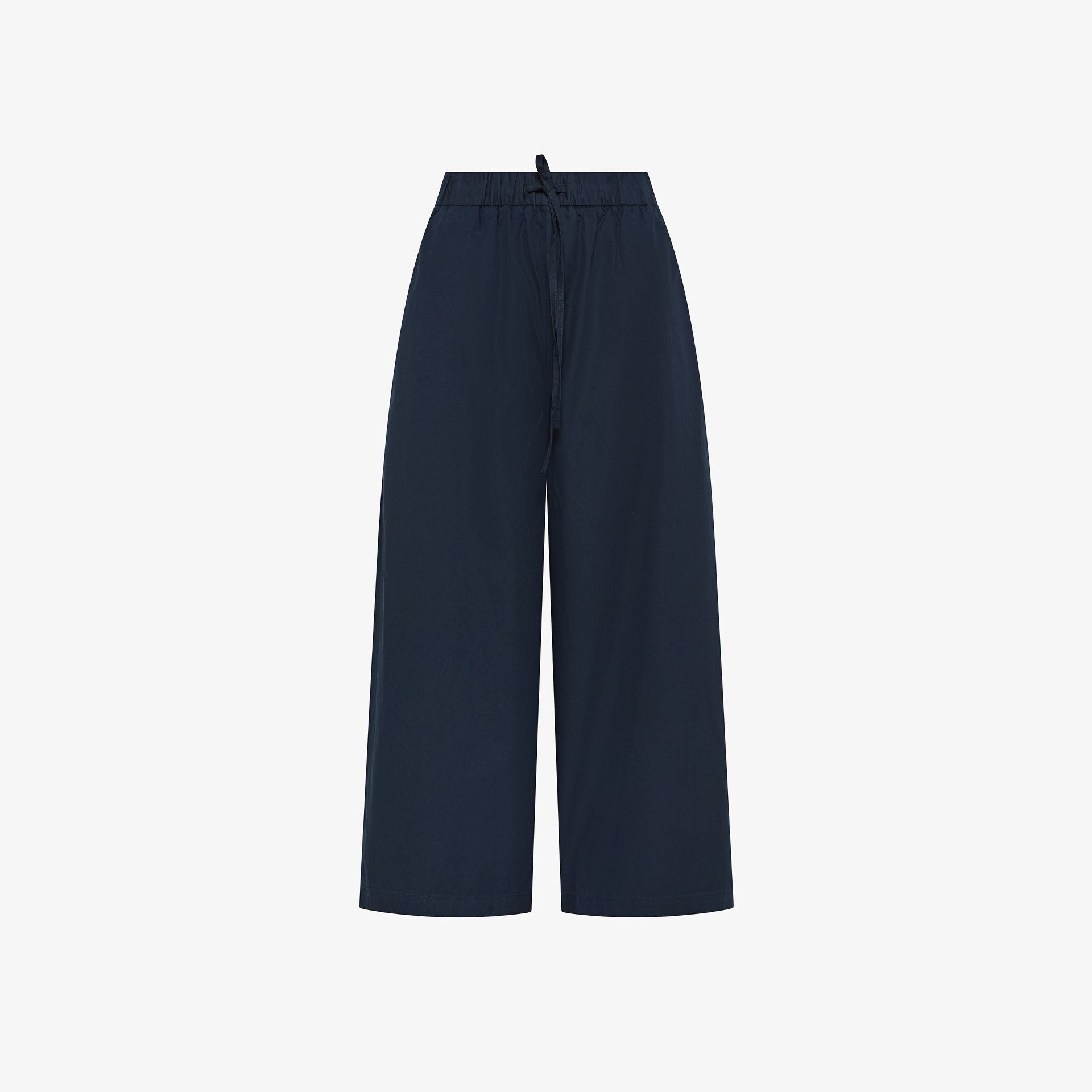 Pantaloni wide leg in misto cotone