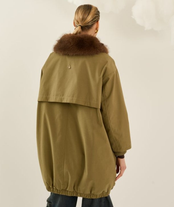Parka con pelo