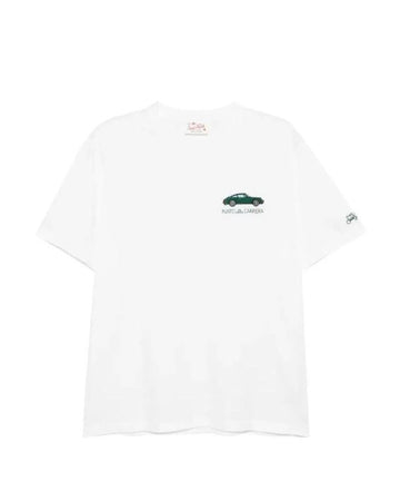 T-shirt Mc2 Saint Barth Portofino Carriera car bianca