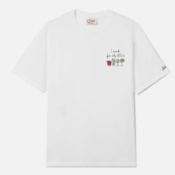 T-shirt Portofino con ricamo I Work For The Big 4
