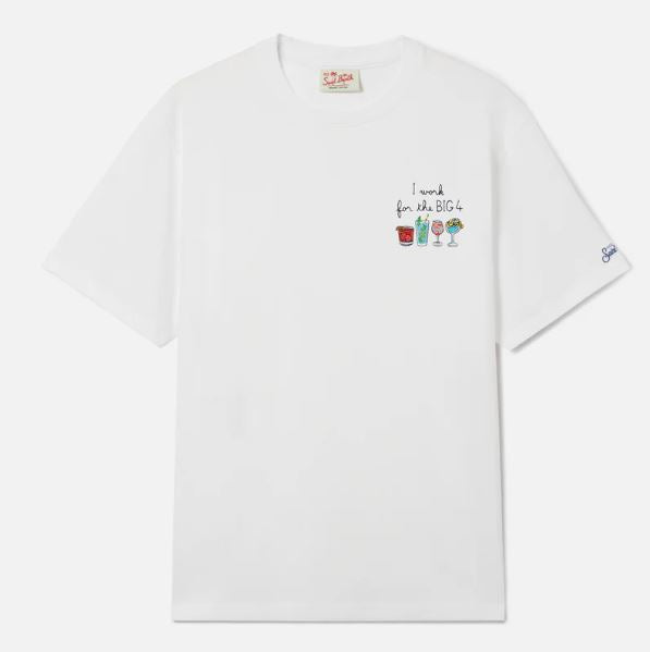 T-shirt Portofino con ricamo I Work For The Big 4