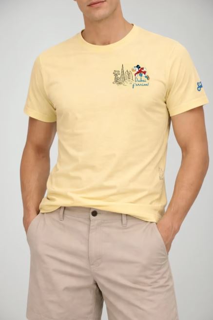T-shirt in cotone con stampa frontale Disney