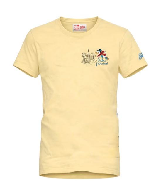 T-shirt in cotone con stampa frontale Disney