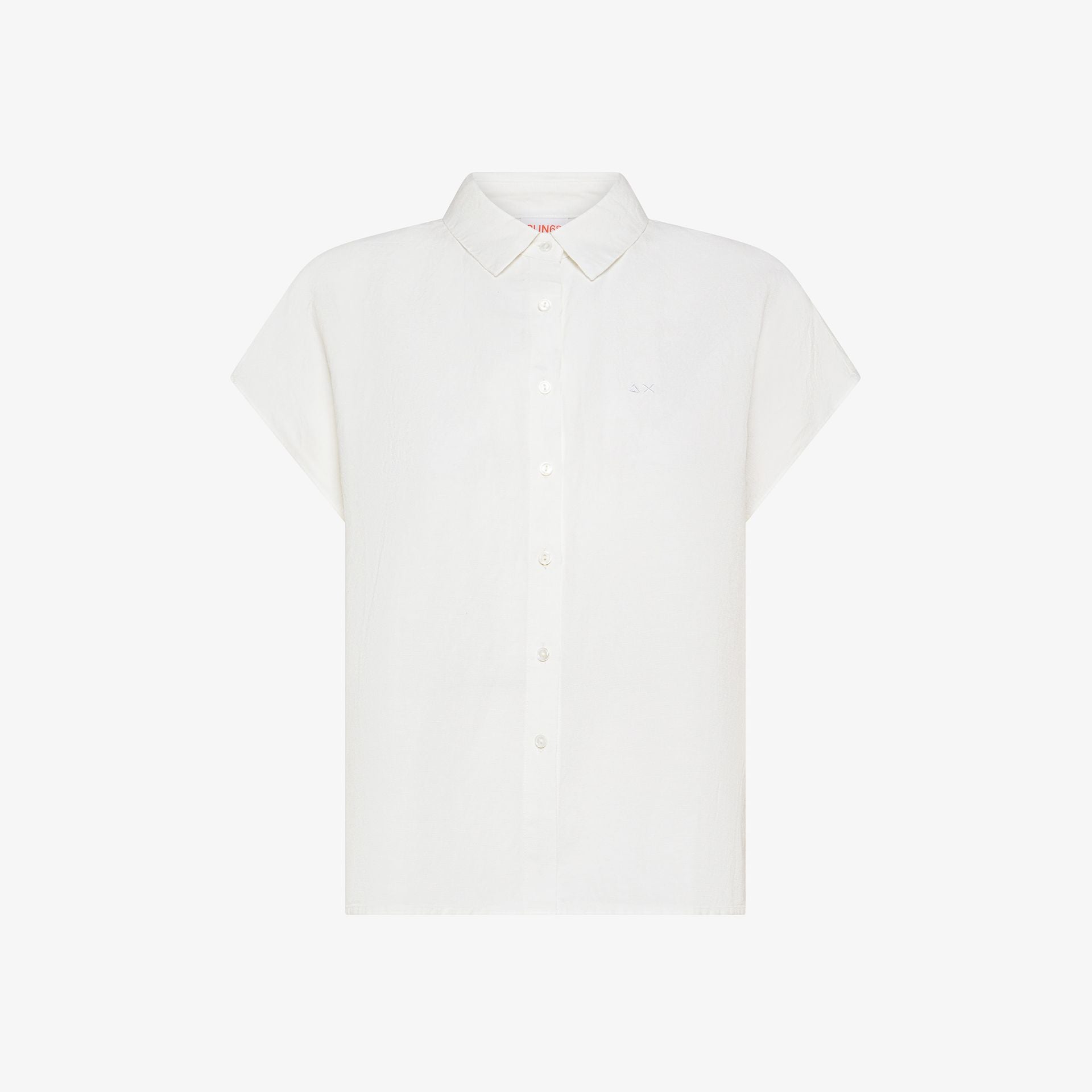 Camicia maniche corte in misto lino