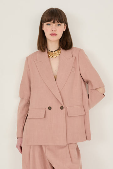 giacca effetto cut out