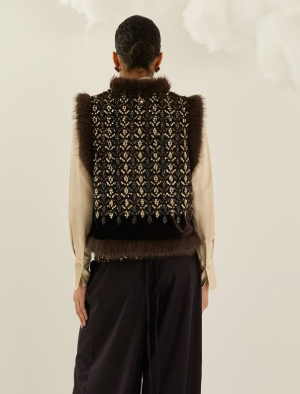 Gilet con paillettes