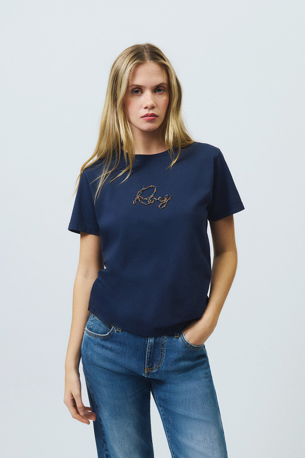 T-SHIRT CON RICAMO ROY TRECKINGT-SHIRT CON RICAMO ROY TRECKING