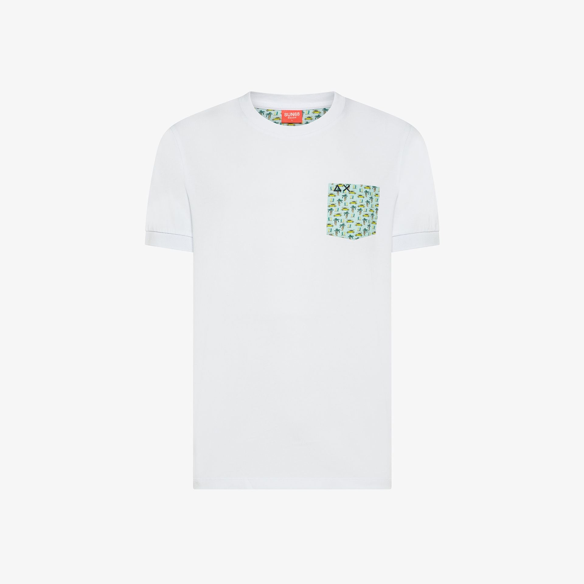 T-shirt in jersey di cotone con taschino