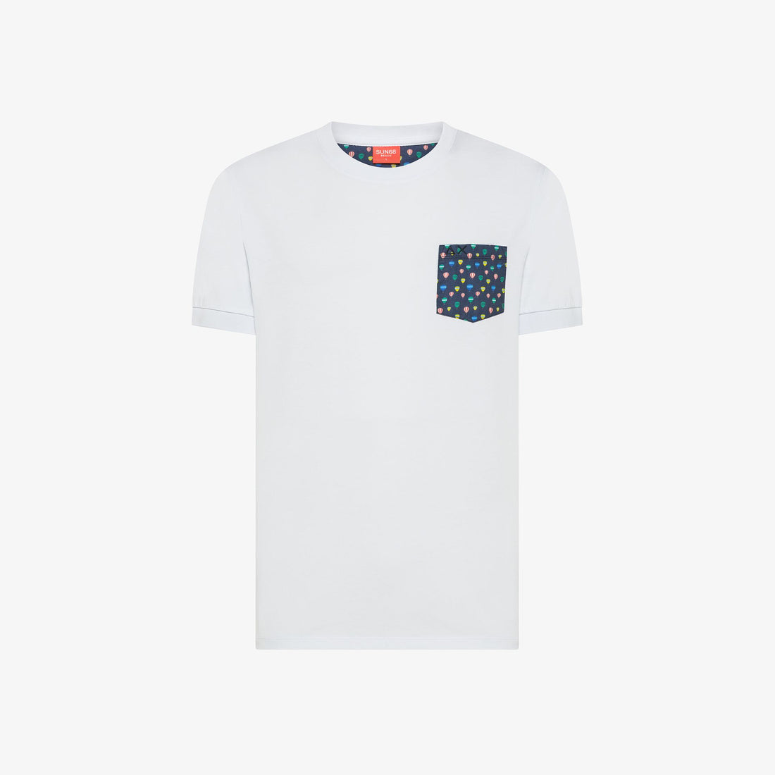T-shirt in jersey di cotone con taschino