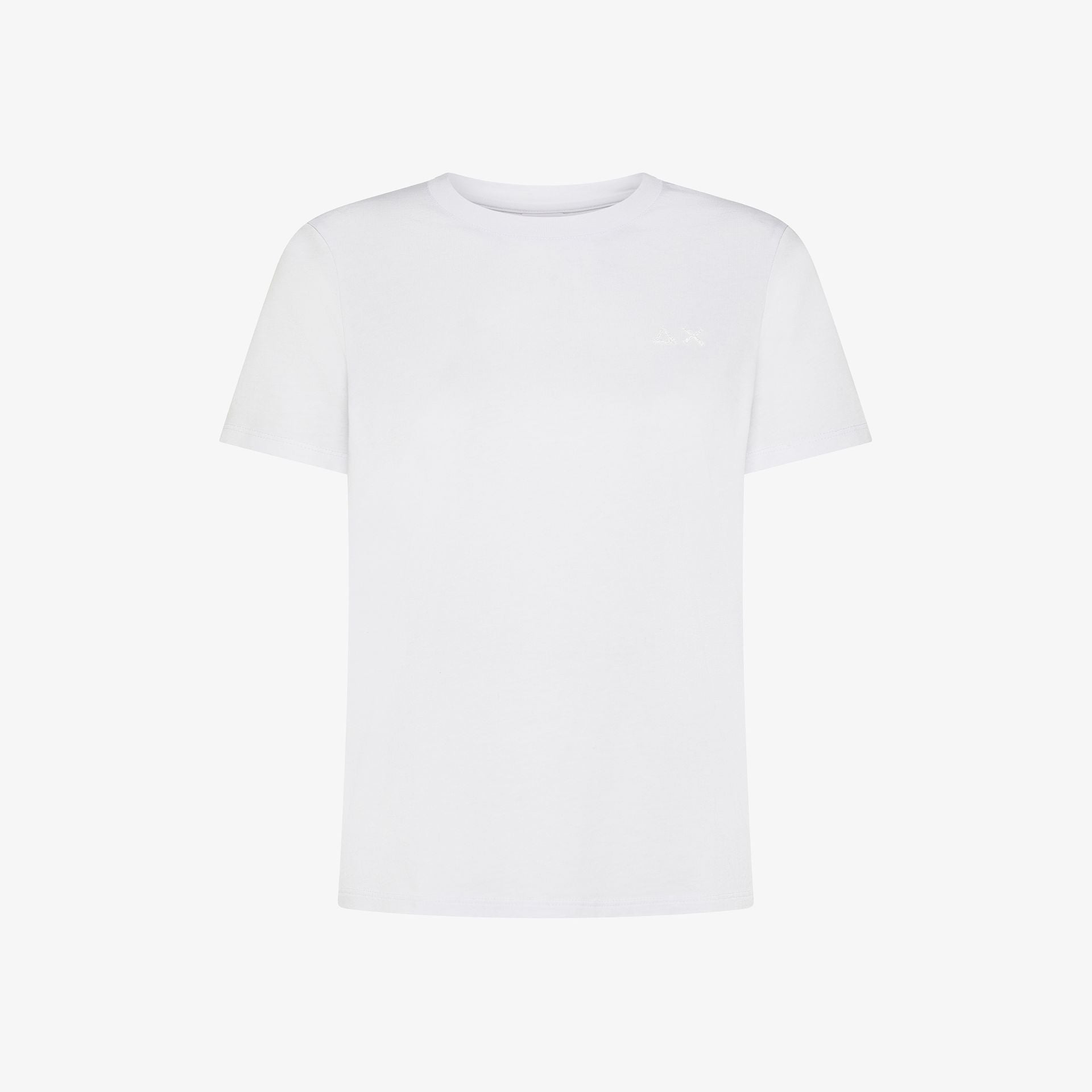 T-shirt girocollo in jersey di cotone
