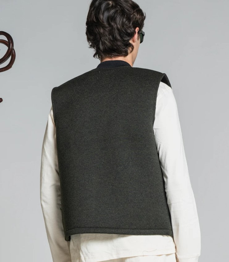 Gilet in spugna di lana cotta Herrigone