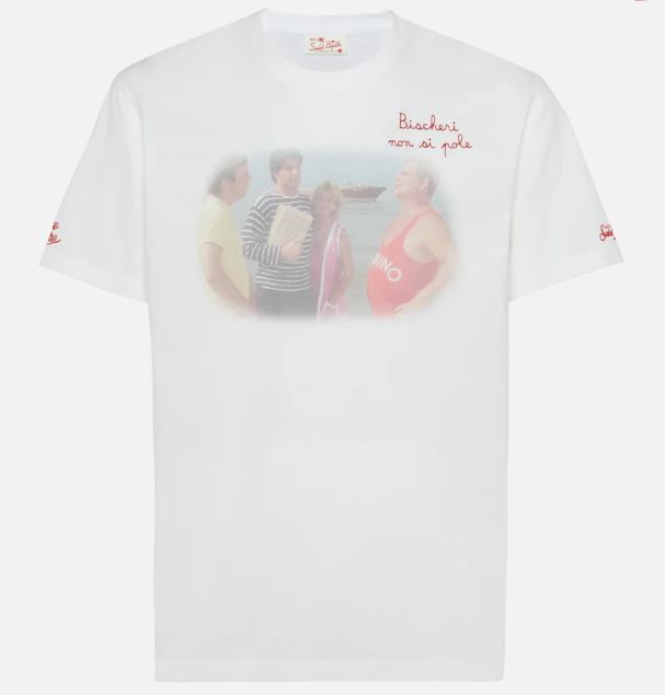 T-shirt Man ricamo Bischeri non si pole