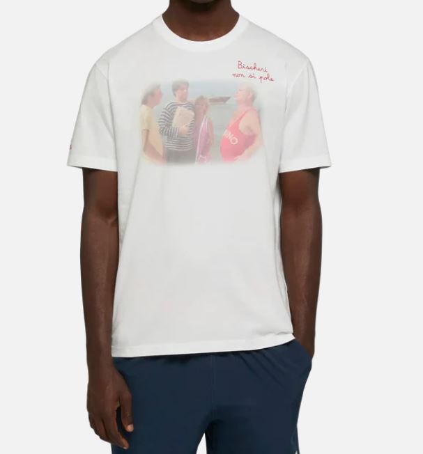 T-shirt Man ricamo Bischeri non si pole