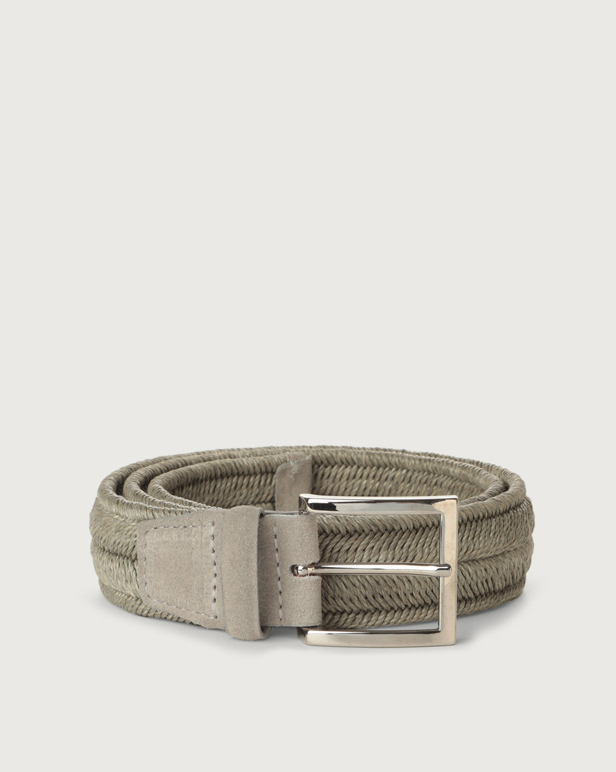 Cintura elasticizzata Rope Elast in lino 3,5 cm