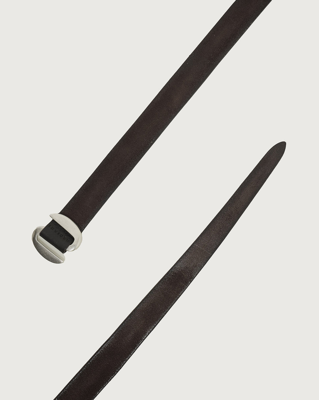 Cintura Broken O Hunting Double in suede 3 cm