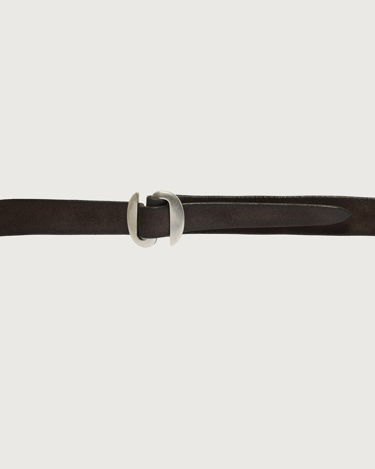 Cintura Broken O Hunting Double in suede 3 cm