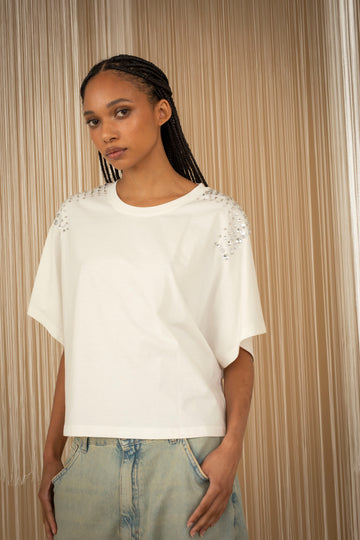 t shirt applicazioni spalle