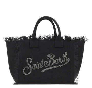 Borsa Vanity in Canvas Logo Strass