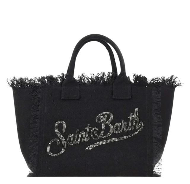 Borsa Vanity in Canvas Logo Strass