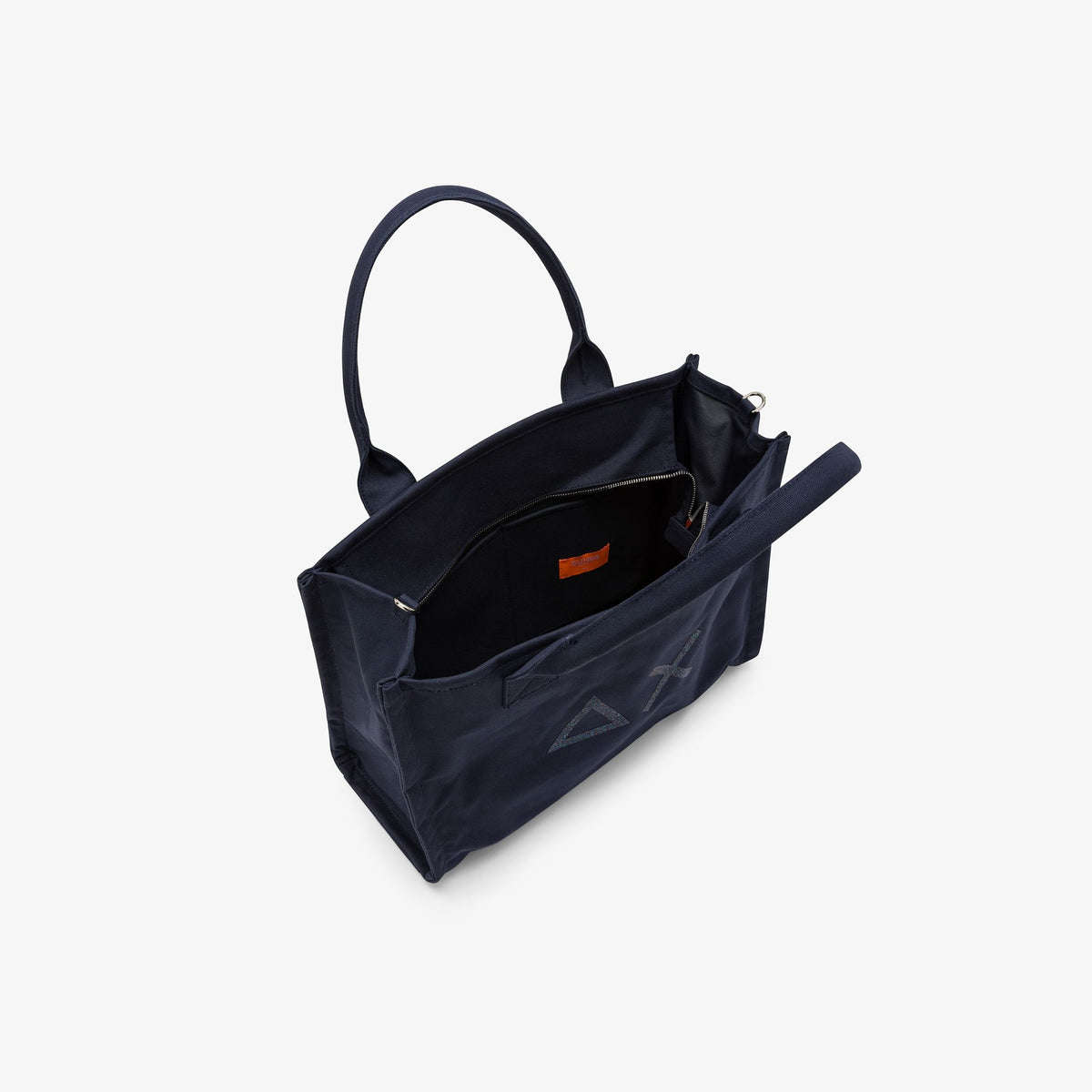Shopping bag grande in tela di cotone Sun68