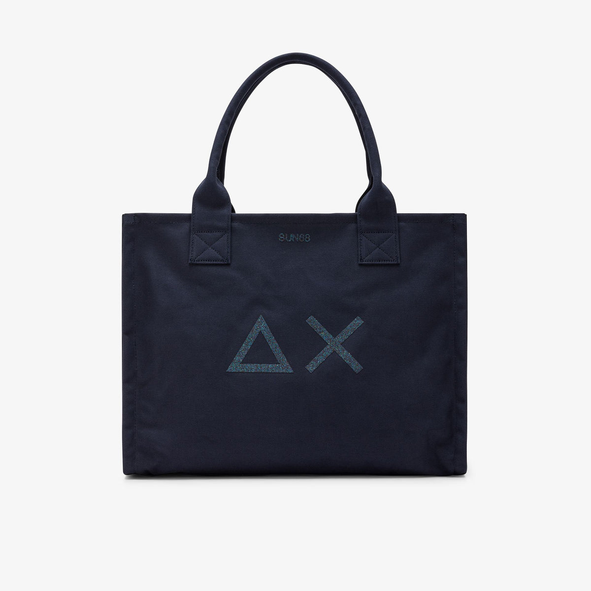 Shopping bag grande in tela di cotone Sun68