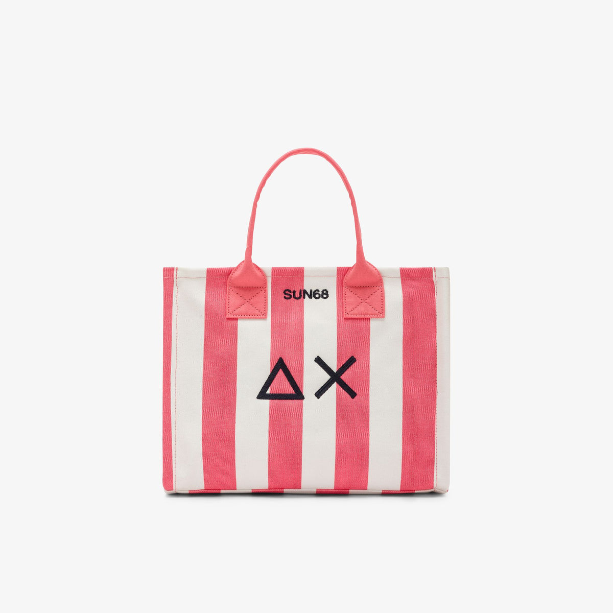 Shopping bag in tela di cotone stampato pois Sun68