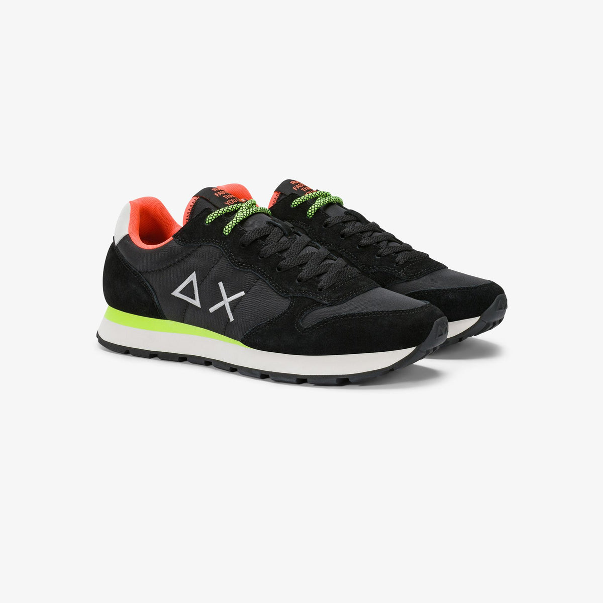 Sneaker Tom Fluo in nylon e suede