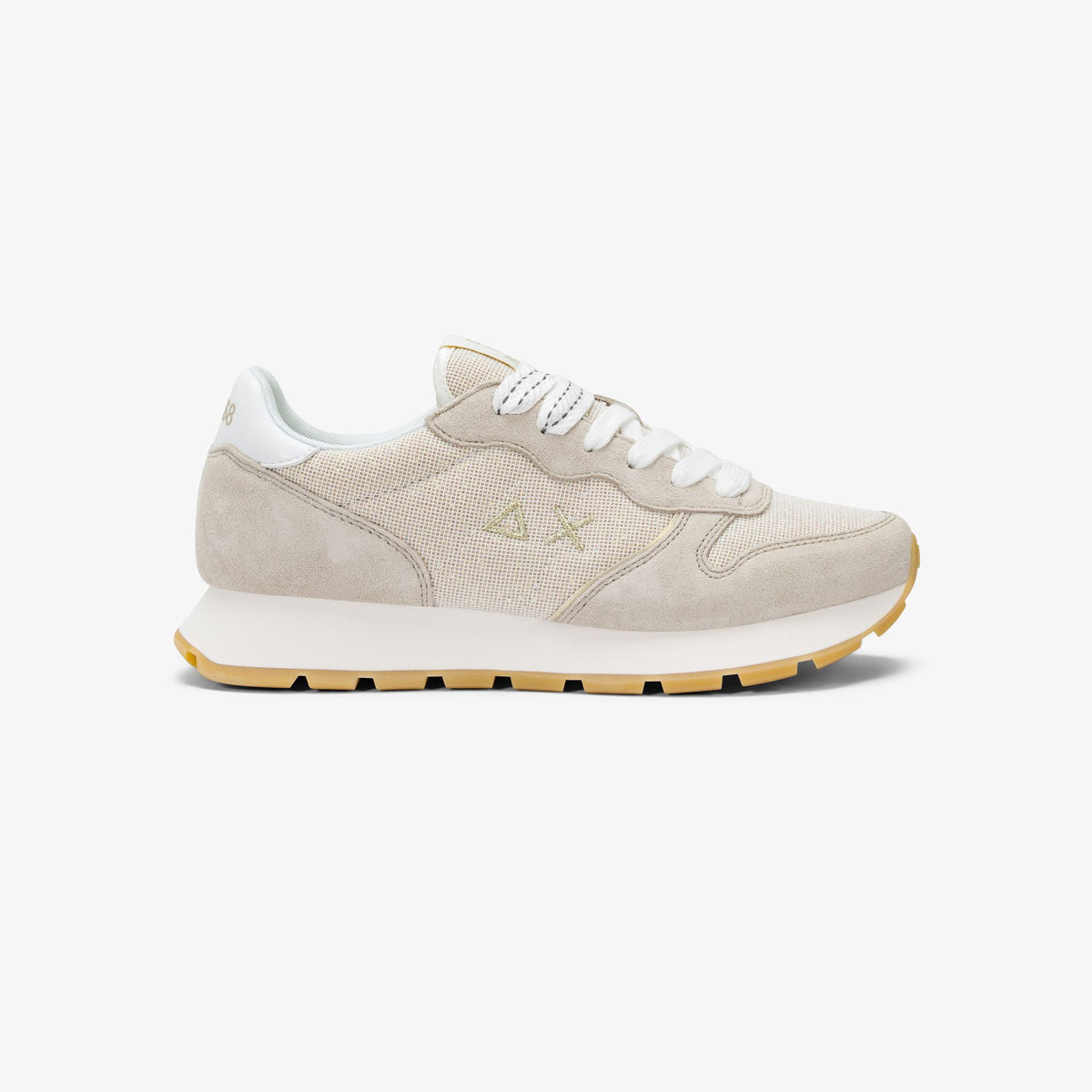 Sneaker Ally Glitter in suede e lurex