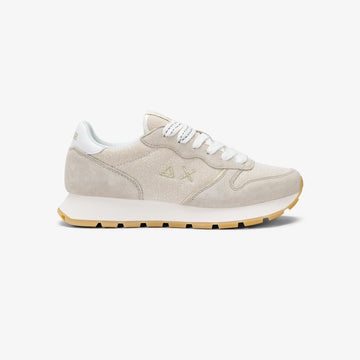 Sneaker Ally Glitter in suede e lurex