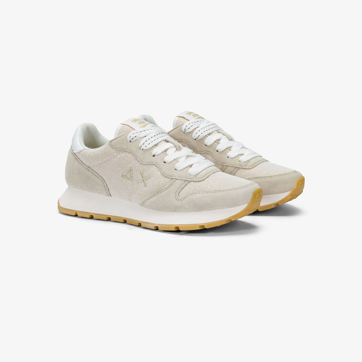 Sneaker Ally Glitter in suede e lurex